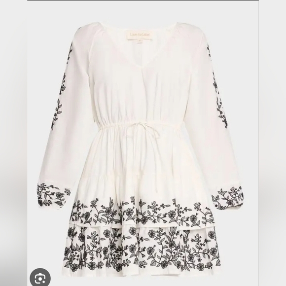 Love The Label Dresses & Skirts - Love The Label Sayuri Cotton Embroidered White Mini Medium Dress Feminine Boho